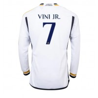 Camisa de time de futebol Real Madrid Vinicius Junior #7 Replicas 1º Equipamento 2023-24 Manga Comprida